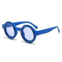 New  Double Circle Round Frame Sunglasses Fashionable Men And Women's Show Street Shot Sunglasses Retro All-match Sunglasses sku image 5