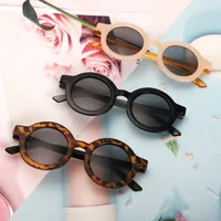 New Retro Round Frame Children's Sunglasses Anti-Blue Ultraviolet Trendy Men's Sunglasses Danish Frosted Multicolor Glasses main image 2