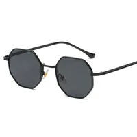 New Fashion Ladies Sunglasses Classic Retro Metal Multilateral Men's Sunglasses Sunglasses Factory Straight main image 5
