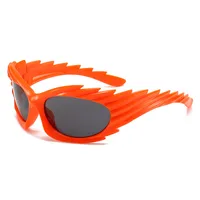 Style Distinctive Wings Riding Sunglasses Concave Style Ins Fashionable Sunglasses Women's Barbed Hedgehog Y2K Sunglasses main image 4