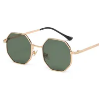 New Fashion Ladies Sunglasses Classic Retro Metal Multilateral Men's Sunglasses Sunglasses Factory Straight sku image 1