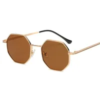 New Fashion Ladies Sunglasses Classic Retro Metal Multilateral Men's Sunglasses Sunglasses Factory Straight sku image 3