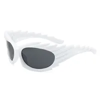Style Distinctive Wings Riding Sunglasses Concave Style Ins Fashionable Sunglasses Women's Barbed Hedgehog Y2K Sunglasses sku image 3