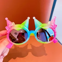 Children's Sunglasses Cute Colorful Sunglasses Baby Fashion Personality Trendy Cartoon Toys Sunglasses sku image 1