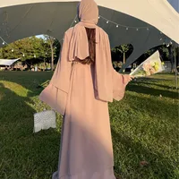 Trade Fashion Women Middle East Two-piece Dress Abaya Robe Burqa Dress Prayer Dress Chiffon main image 2