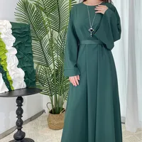 Middle East Dubai Multicolor Plus Size Women's Basic Casual Dress Muslim Abaya main image 1