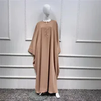 Traditional Clothing  Foreign Trade Swing Solid Color Batwing Sleeve Robe Plus Size Women's Clothing Dress main image 1