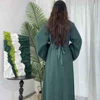 Middle East Dubai Multicolor Plus Size Women's Basic Casual Dress Muslim Abaya main image 2