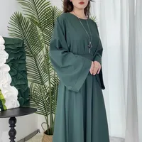 Middle East Dubai Multicolor Plus Size Women's Basic Casual Dress Muslim Abaya main image 3