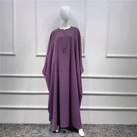 Traditional Clothing  Foreign Trade Swing Solid Color Batwing Sleeve Robe Plus Size Women's Clothing Dress main image 2