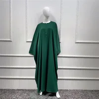 Traditional Clothing  Foreign Trade Swing Solid Color Batwing Sleeve Robe Plus Size Women's Clothing Dress main image 3