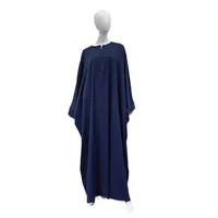 Traditional Clothing  Foreign Trade Swing Solid Color Batwing Sleeve Robe Plus Size Women's Clothing Dress main image 5