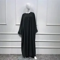 Traditional Clothing  Foreign Trade Swing Solid Color Batwing Sleeve Robe Plus Size Women's Clothing Dress sku image 6
