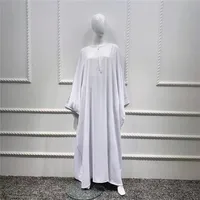 Traditional Clothing  Foreign Trade Swing Solid Color Batwing Sleeve Robe Plus Size Women's Clothing Dress sku image 1