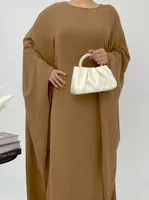 Foreign Trade Women's Muslim Clothing Abaya Waist Bat Sleeve Dress Waist Bat Sleeve Dress sku image 9