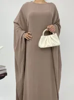Foreign Trade Women's Muslim Clothing Abaya Waist Bat Sleeve Dress Waist Bat Sleeve Dress sku image 8