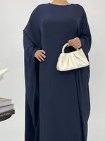 Foreign Trade Women's Muslim Clothing Abaya Waist Bat Sleeve Dress Waist Bat Sleeve Dress sku image 6