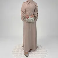 Foreign Trade High Elastic Wrinkle Dress Multicolor Casual Dress Robe Abaya main image 1