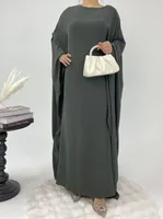 Foreign Trade Women's Muslim Clothing Abaya Waist Bat Sleeve Dress Waist Bat Sleeve Dress sku image 14
