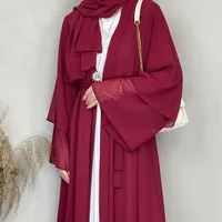 Solid Color Cardigan Coat Soft Elegant Chiffon Plus Size Women's Dress Simple Cardigan main image 3