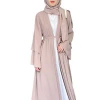 Solid Color Cardigan Coat Soft Elegant Chiffon Plus Size Women's Dress Simple Cardigan main image 4