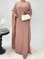 Foreign Trade Women's Muslim Clothing Abaya Waist Bat Sleeve Dress Waist Bat Sleeve Dress sku image 3
