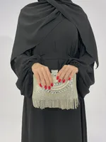 Foreign Trade High Elastic Wrinkle Dress Multicolor Casual Dress Robe Abaya sku image 6