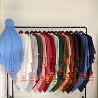 Solid Color Middle East Dubai Turkey Solid Color Double Layer High Elastic Wrinkle Turban Scarf main image 1
