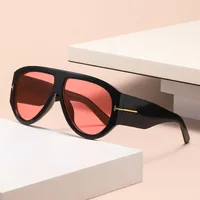 Pilot T Toad Sunglasses Women's   Personality Large Frame Glasses Fashionable Simple Men's Sunglasses sku image 3