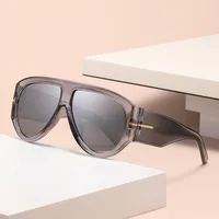 Pilot T Toad Sunglasses Women's   Personality Large Frame Glasses Fashionable Simple Men's Sunglasses sku image 8