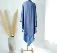 Solid Color Middle East Dubai Turkey Solid Color Double Layer High Elastic Wrinkle Turban Scarf sku image 11