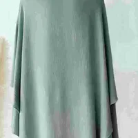 Solid Color Middle East Dubai Turkey Solid Color Double Layer High Elastic Wrinkle Turban Scarf sku image 12