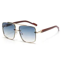 New  HD Polarized Sunglasses Men's Pilot Driving Goggles Retro Trendy Personalized Sunglasses sku image 6