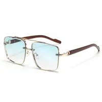 New  HD Polarized Sunglasses Men's Pilot Driving Goggles Retro Trendy Personalized Sunglasses sku image 8