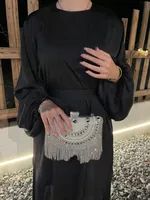 Foreign Trade Women's Clothing Muslim Clothing Abaya New Robe Dress Long Dress sku image 1