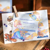 1 Piece Portrait Cartoon Oil Painting Class Learning School Paper Cartoon Style Cute Retro Sticky Note main image 4
