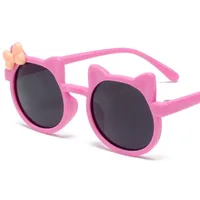 Kids Sunglasses Wholesale Cute Bowknot Cartoon Childlike Sunglasses Sun-proof Girls Sunglasses Multicolor In Stock main image 5