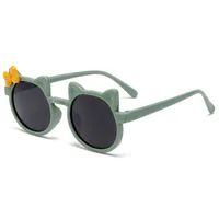 Kids Sunglasses Wholesale Cute Bowknot Cartoon Childlike Sunglasses Sun-proof Girls Sunglasses Multicolor In Stock sku image 3