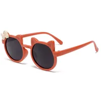 Kids Sunglasses Wholesale Cute Bowknot Cartoon Childlike Sunglasses Sun-proof Girls Sunglasses Multicolor In Stock sku image 4