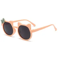 Kids Sunglasses Wholesale Cute Bowknot Cartoon Childlike Sunglasses Sun-proof Girls Sunglasses Multicolor In Stock sku image 5