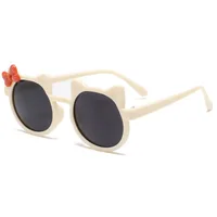 Kids Sunglasses Wholesale Cute Bowknot Cartoon Childlike Sunglasses Sun-proof Girls Sunglasses Multicolor In Stock sku image 6