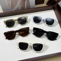 Internet Popular Street Photoshoot Sunglasses Women's Anti-ultraviolet Sunglasses Men's Fashionable All-match Concave Shape Large Frame Slimming Sunshade Glasses main image 1