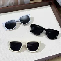 Internet Popular Street Photoshoot Sunglasses Women's Anti-ultraviolet Sunglasses Men's Fashionable All-match Concave Shape Large Frame Slimming Sunshade Glasses main image 2