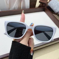 Internet Popular Street Photoshoot Sunglasses Women's Anti-ultraviolet Sunglasses Men's Fashionable All-match Concave Shape Large Frame Slimming Sunshade Glasses sku image 4