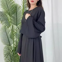 Middle East Dubai Turkey Multi-color Plus Size Women's Basic Casual Dress main image 3