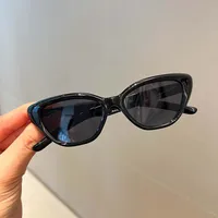 Children's New Sunglasses Simple Frame Color Men And Women Treasure Han Feng Ins Round Frame Sunglasses Clear Travel Style sku image 1