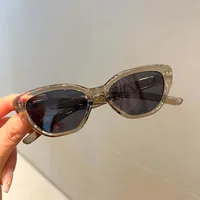 Children's New Sunglasses Simple Frame Color Men And Women Treasure Han Feng Ins Round Frame Sunglasses Clear Travel Style sku image 3