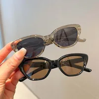 Children's New Sunglasses Simple Frame Color Men And Women Treasure Han Feng Ins Round Frame Sunglasses Clear Travel Style sku image 7