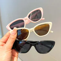 Children's New Sunglasses Simple Frame Color Men And Women Treasure Han Feng Ins Round Frame Sunglasses Clear Travel Style sku image 11