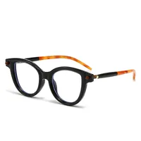 New   Flat Glasses Frame Men's And Women's Cat's Eye Personalized Retro Glasses Frame Trendy Ins Anti-blue Light Flat Glasses main image 1